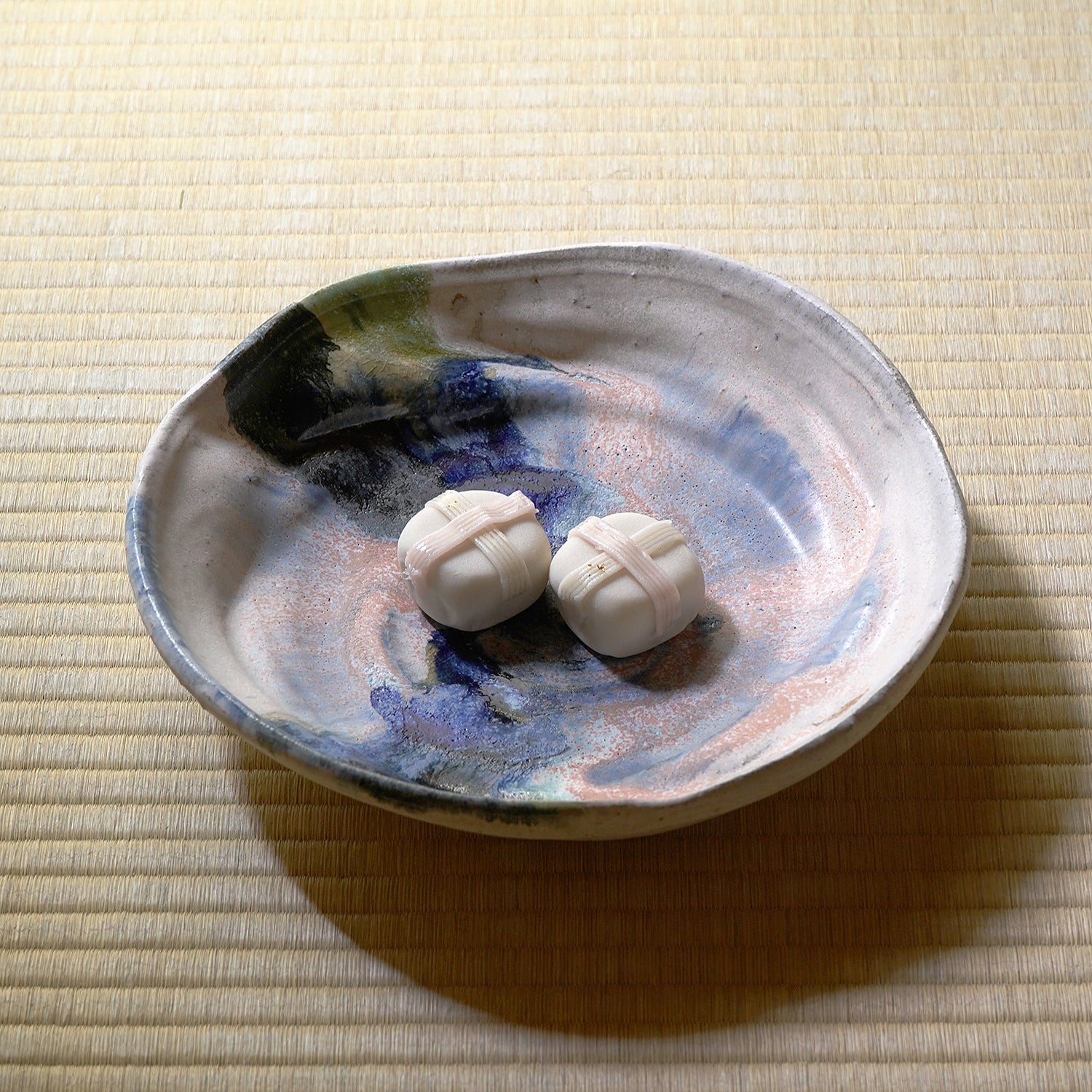 津田友子　菓子器 「五宝滝」 g-273　TSDTI095