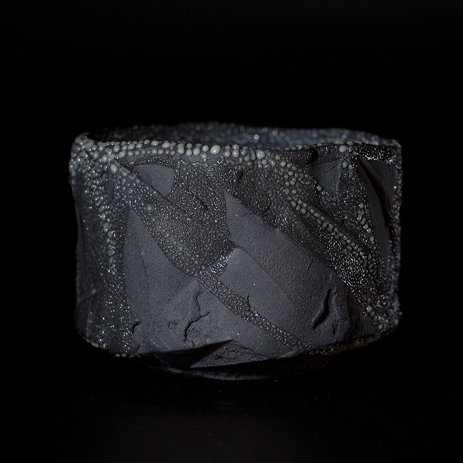 穂高隆児　梅花皮茶盌　HDKTB107