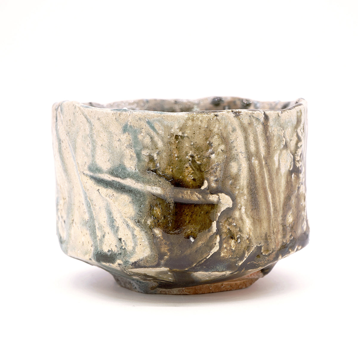 穂高隆児　塩釉窯変鉄釉茶盌　HDKTB094