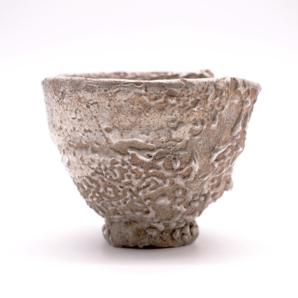 谷本洋　銀彩茶盌　TMYTB008P