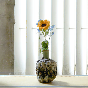 kurosawa7356　舩木研兒　三彩秞押紋　三脚壺　花器　美品　希少 ☆三花 様 専用☆ kurosawa7356 舩木研兒 三彩秞押紋 三脚