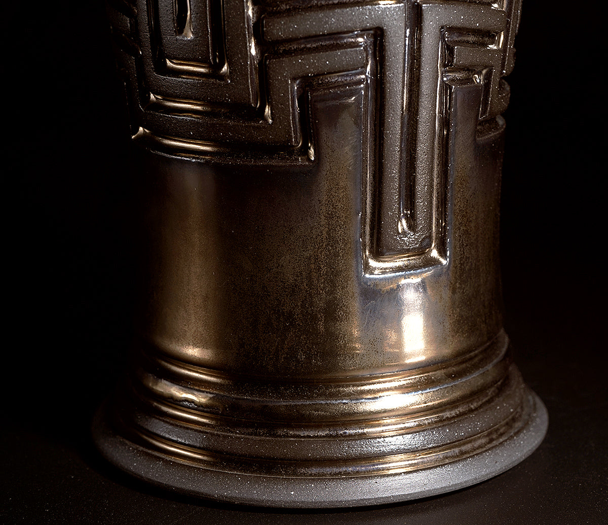 金理有　赫彩線刻花器　KIMFV005P