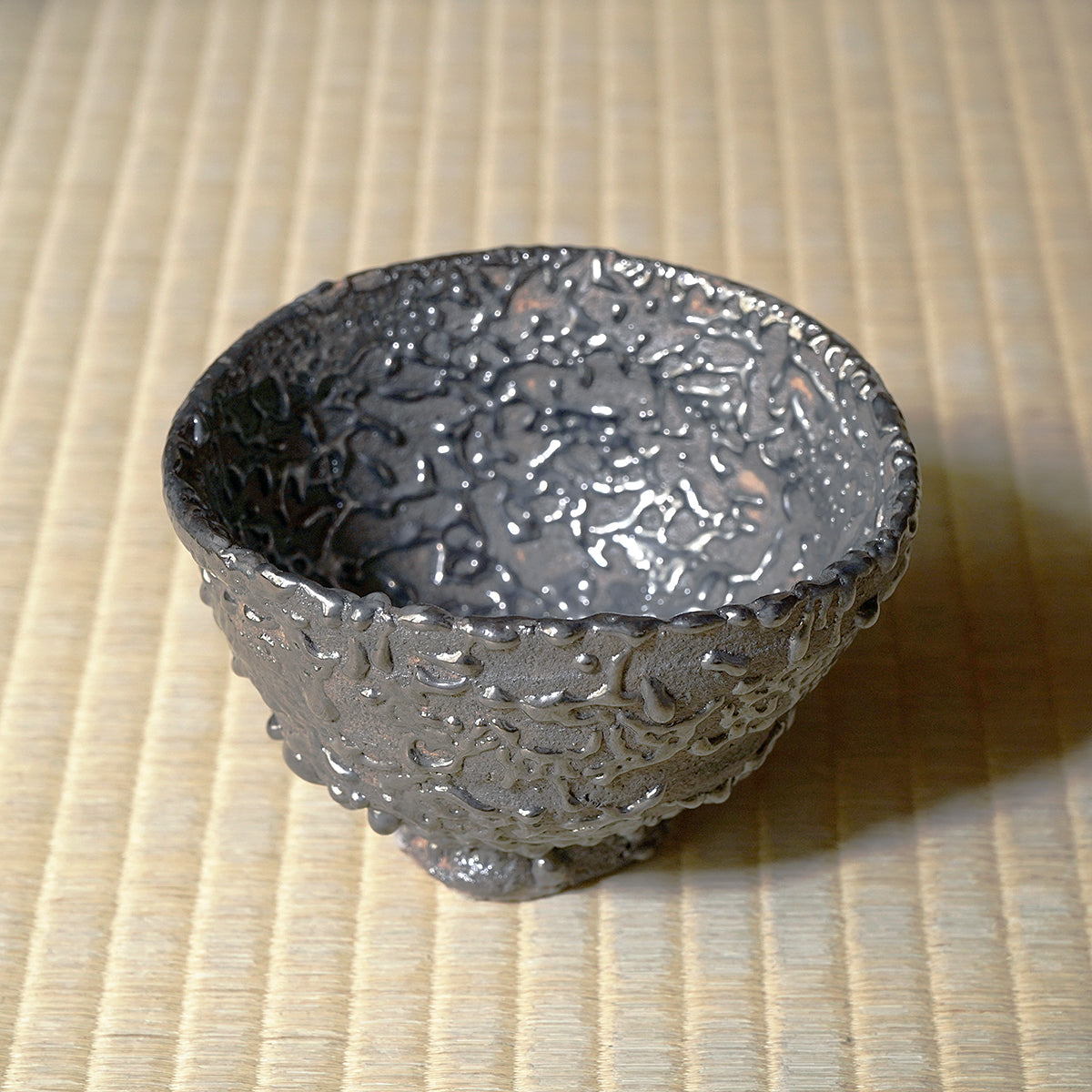 谷本洋　プラチナ彩茶盌　TMYTB009P