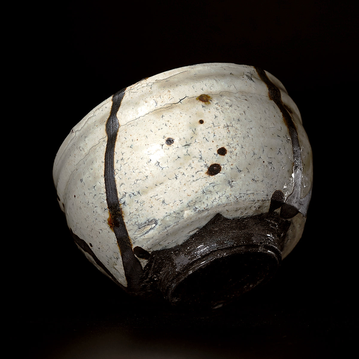 穂高隆児　粉引茶盌　HDKTB111