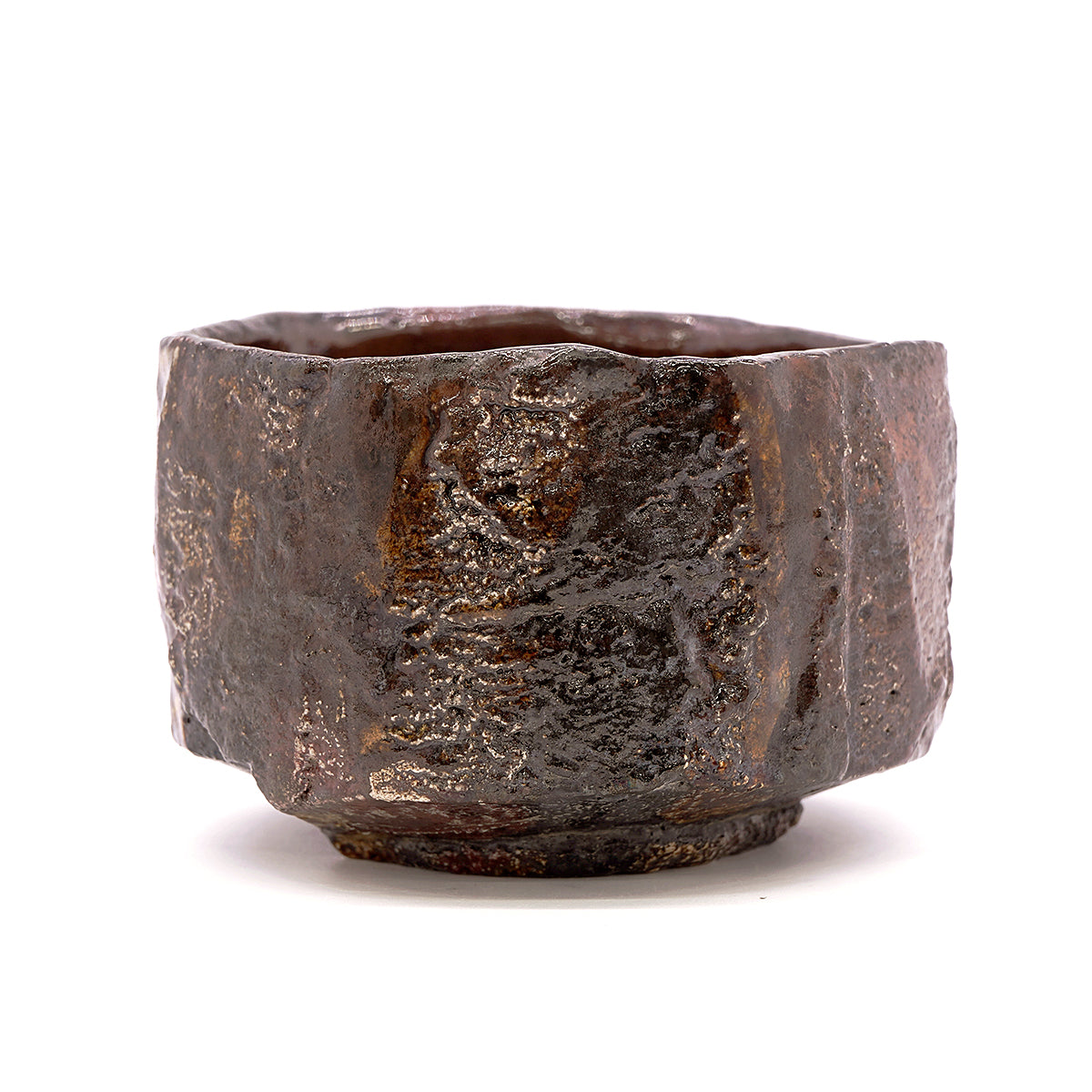 穂高隆児　窯変黒茶盌　HDKTB095