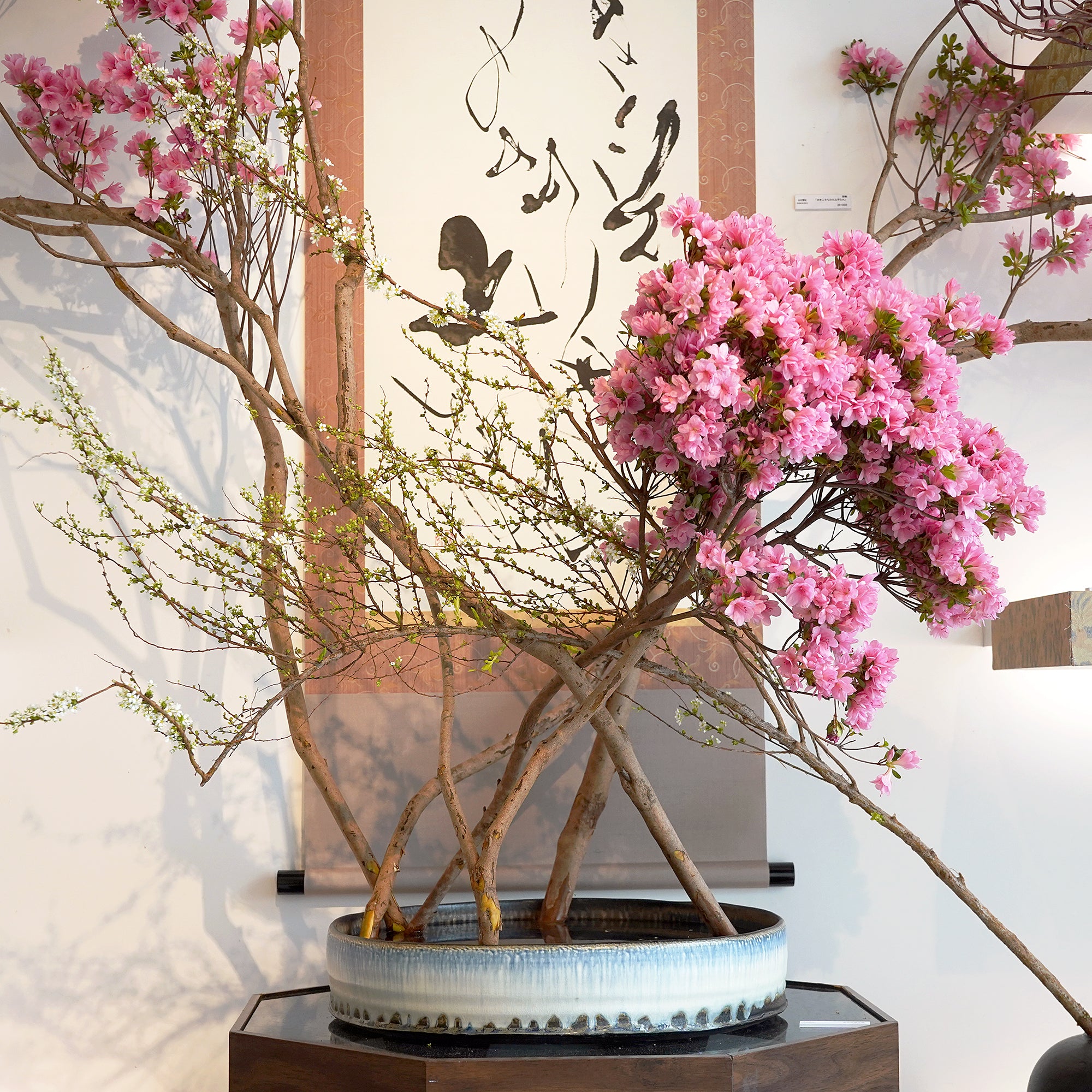 仲岡信人　彩色灰釉水盤　NONFV004P