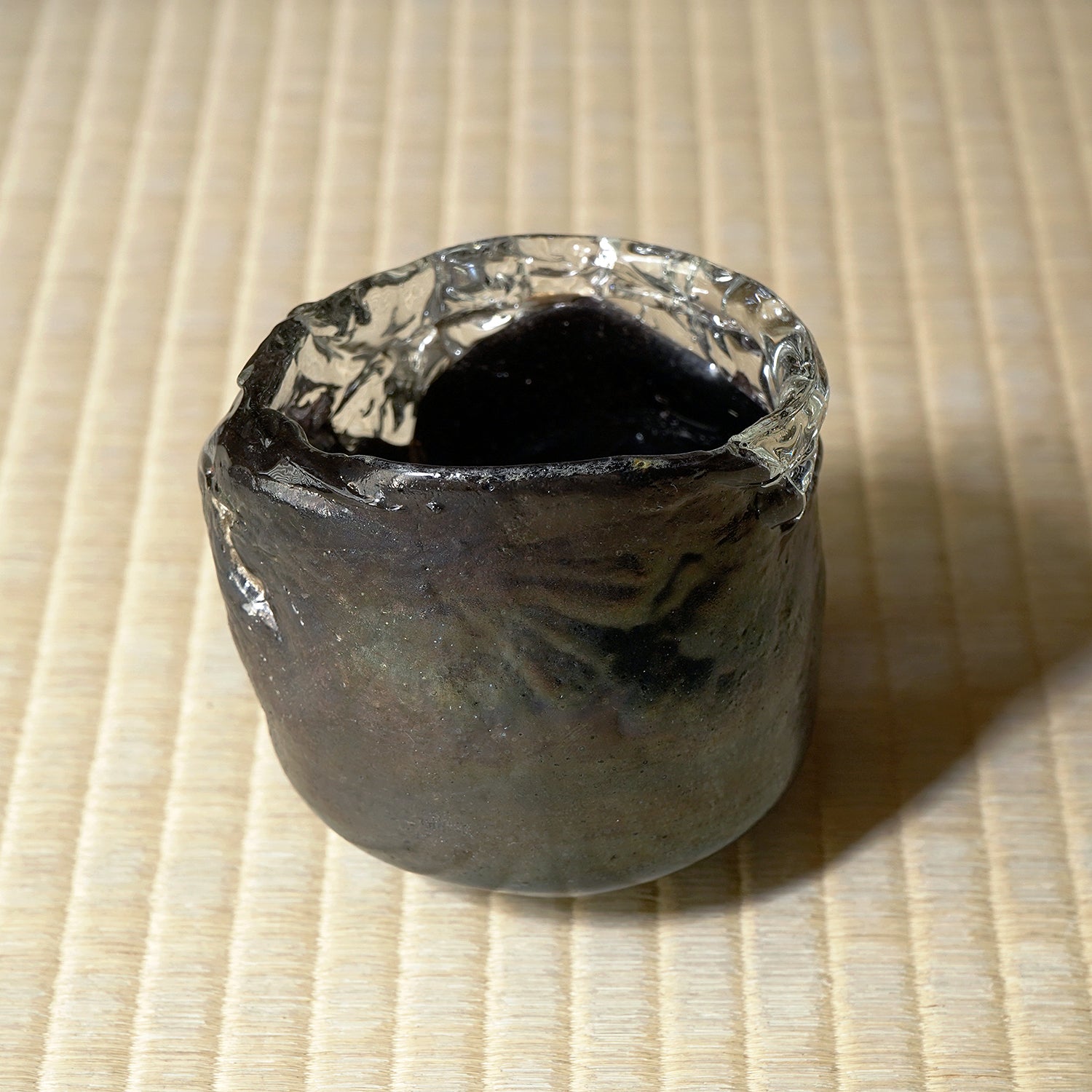 奥島圭二　玻璃髹漆盌箔押　OKKTB002P