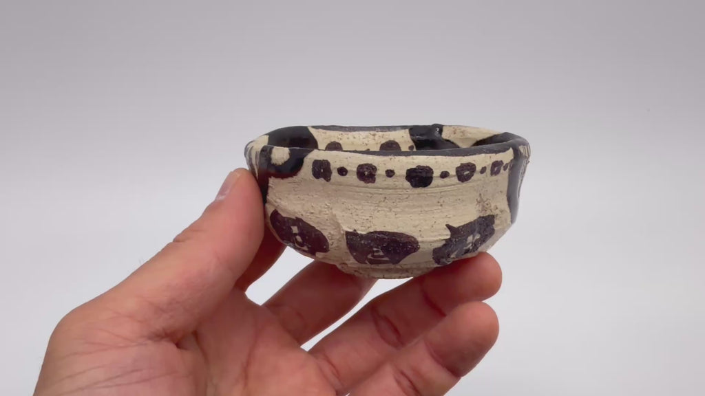 期間限定】《恋する酒呑童子2026》寺田鉄平 黒織部ぐい吞 TRDRGN006