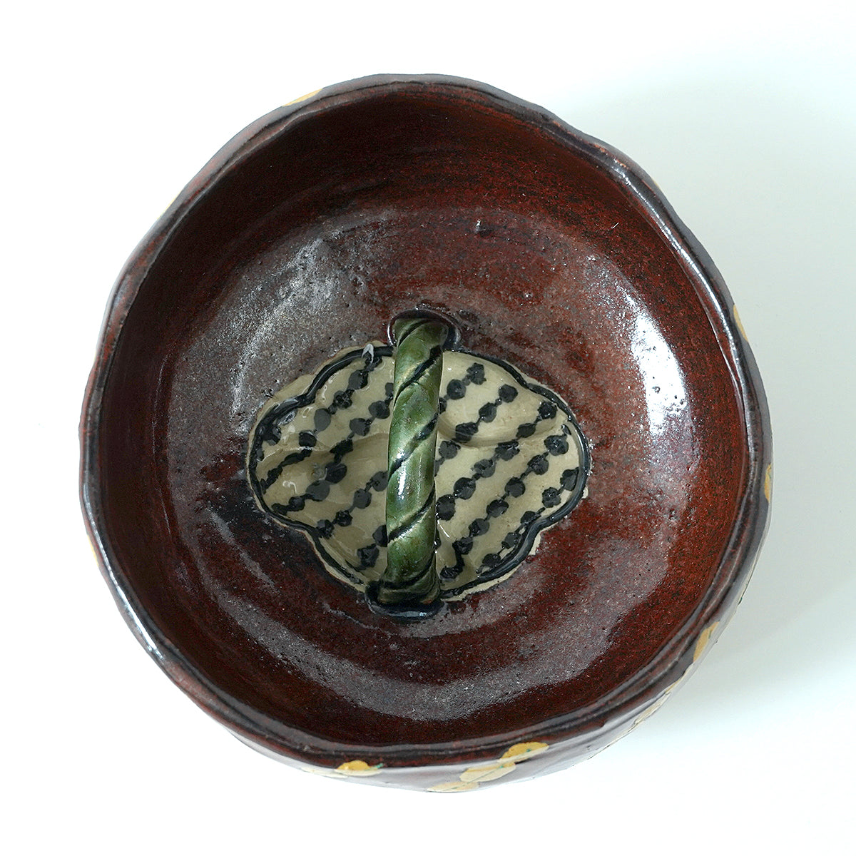フクモ陶器　「飲残織部茶碗（木瓜手鉢）」　FKMTB001