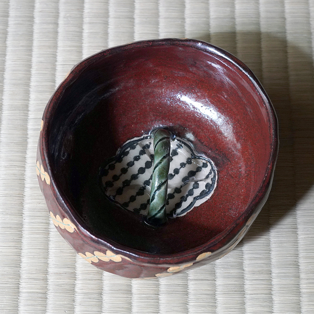 フクモ陶器　「飲残織部茶碗（木瓜手鉢）」　FKMTB001