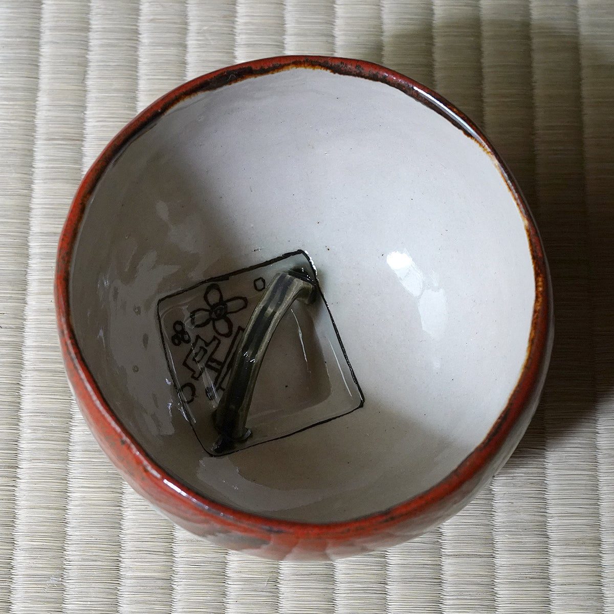 フクモ陶器　「飲残織部茶碗（四方手鉢）」　FKMTB003