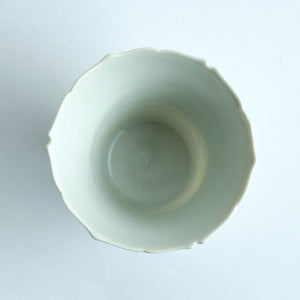 谷口晋也　輪花煎茶碗（白磁）　TGSCP012